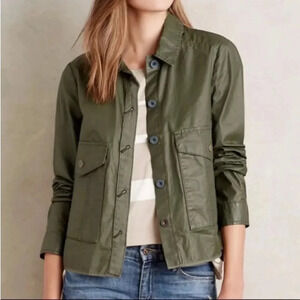 Hei Hei Anthropologie Waxed Utility
Green Jacket